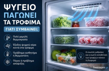 Ψυγείο παγώνει τα τρόφιμα – γιατί συμβαίνει;